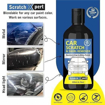 Car Scratch Repair & Shine Kit – 200ML Polishing Cream with Sponge (Pack of 2) | Shoppiso