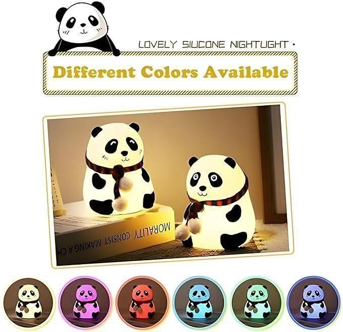 Kawaii Panda LED Lamp with Touch Control | Shoppiso