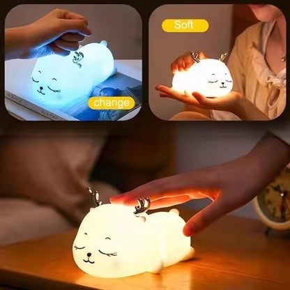 Adorable Deer Nursery Night Light with Battery – Touch-Control LED for a Cozy Glow | Shoppiso