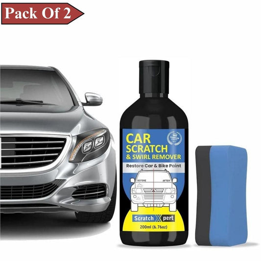 Car Scratch Repair & Shine Kit – 200ML Polishing Cream with Sponge (Pack of 2) | Shoppiso