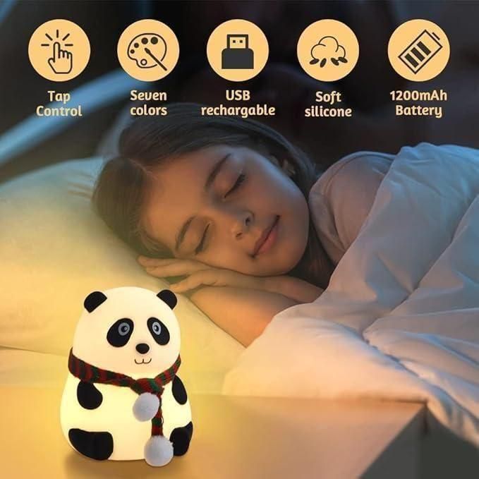 Kawaii Panda LED Lamp with Touch Control | Shoppiso