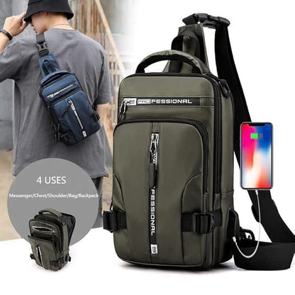 TechSling USB Charging Crossbody Bag | Shoppiso