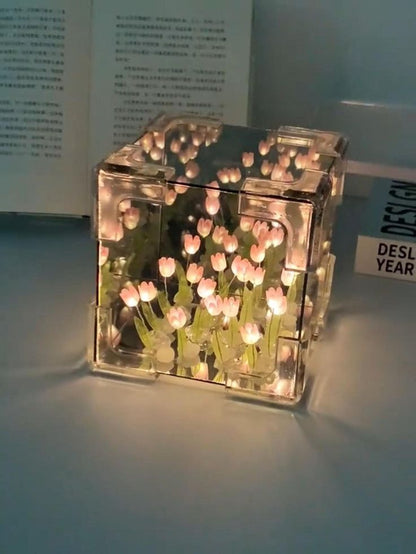 PrismPetal Mirror Lamp