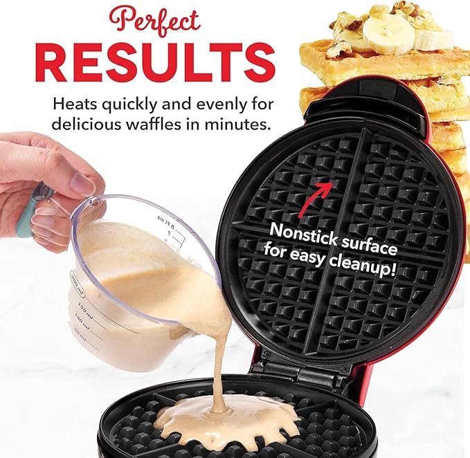 QuickBite Non-Stick Electric Waffle Maker | Shoppiso