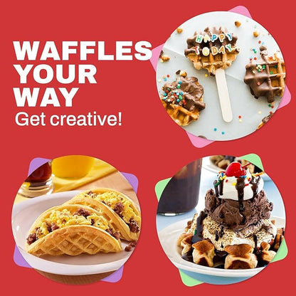 QuickBite Non-Stick Electric Waffle Maker | Shoppiso